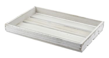 Wooden Crate White Wash Rustic Finish