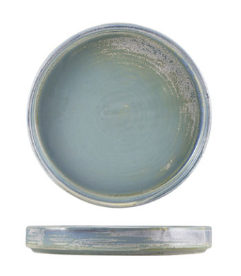 Seafoam Blue Terra Porcelain Presentation Plate